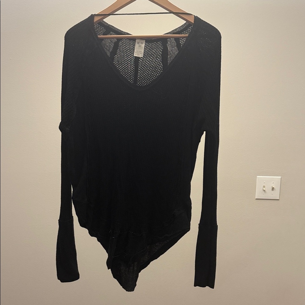 We The Free Black Long Sleeve Henley